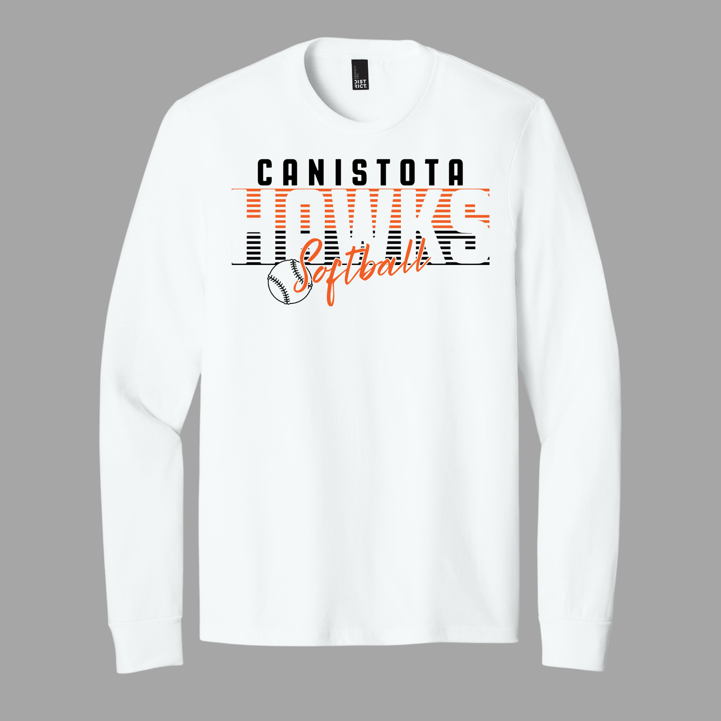 Canistota Softball District® Perfect Tri® Long Sleeve Tee