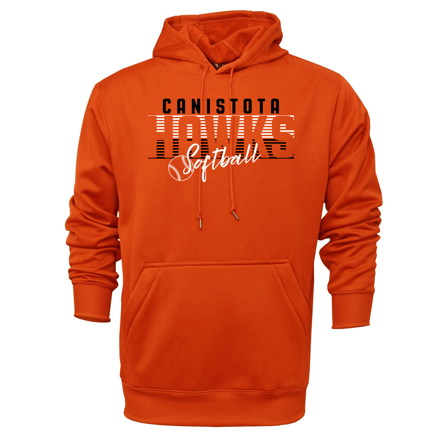 Canistota Softball Adult Pullover Hooded Sweatshirt
