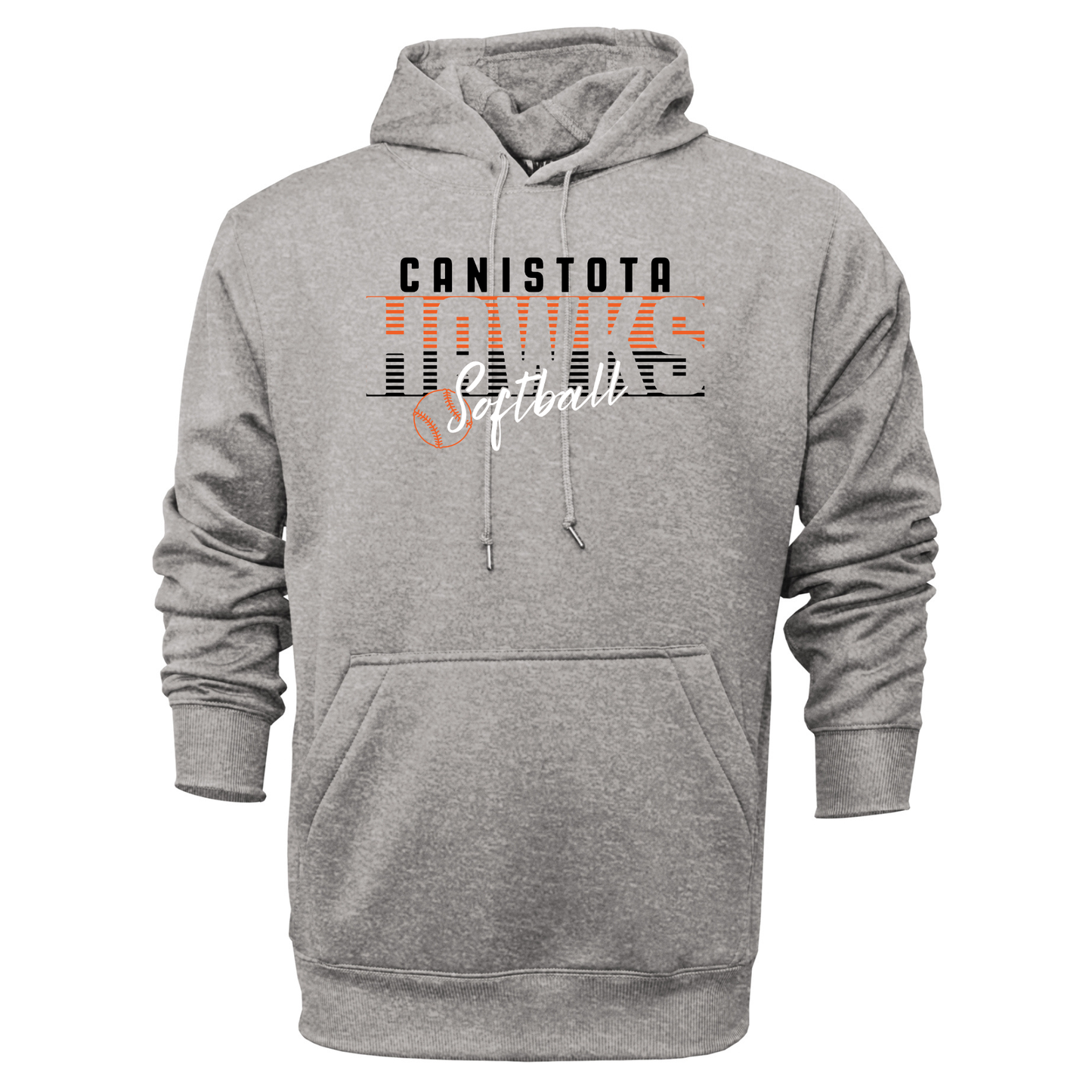 Canistota Softball Adult Pullover Hooded Sweatshirt