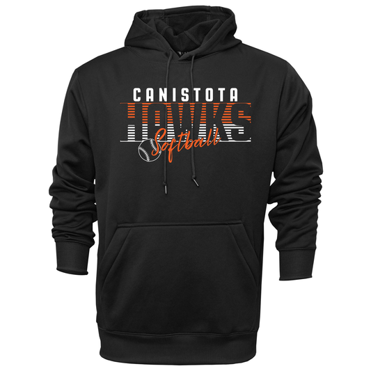 Canistota Softball Adult Pullover Hooded Sweatshirt
