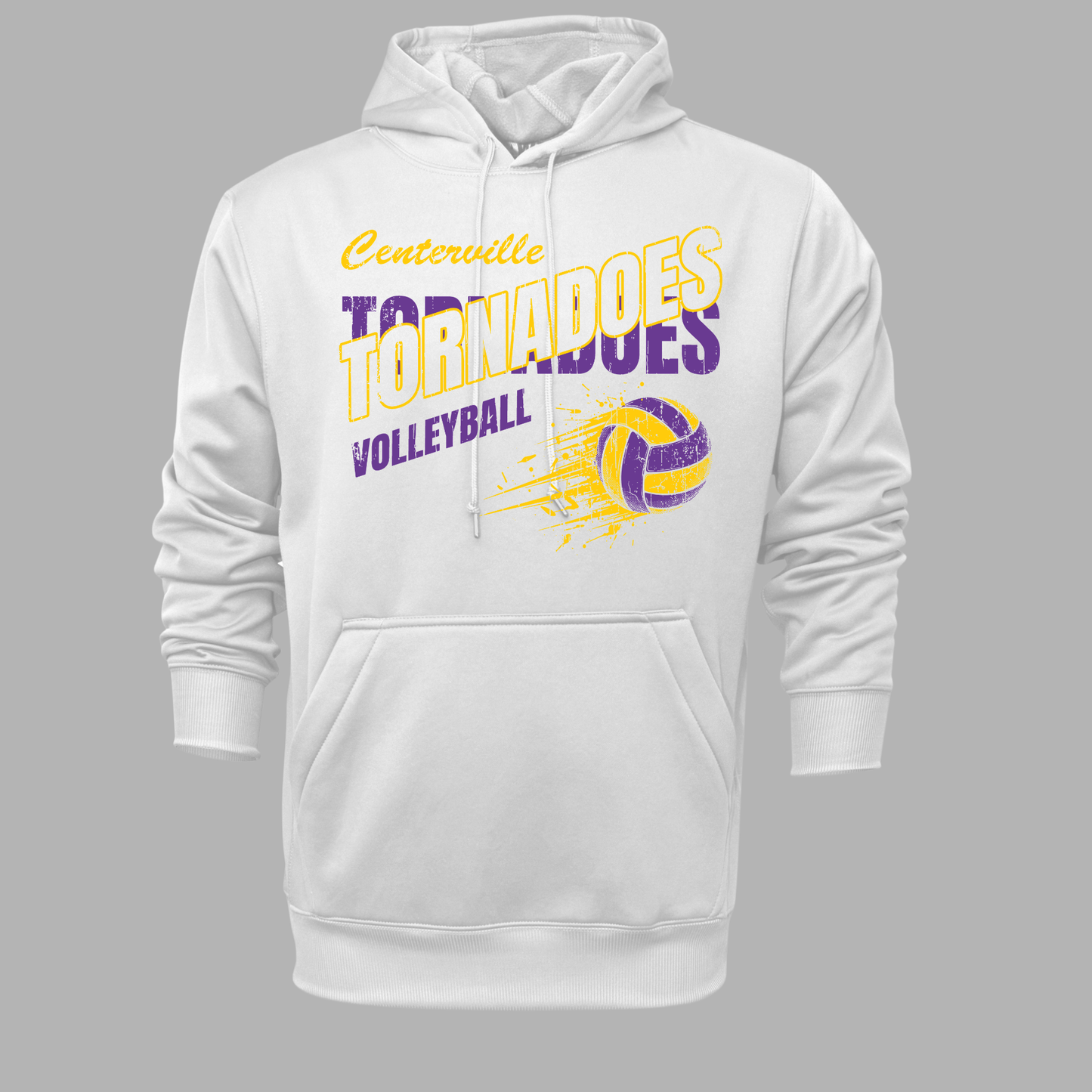 Centerville Volleyball Adult Pullover Hooded Sweatshirt