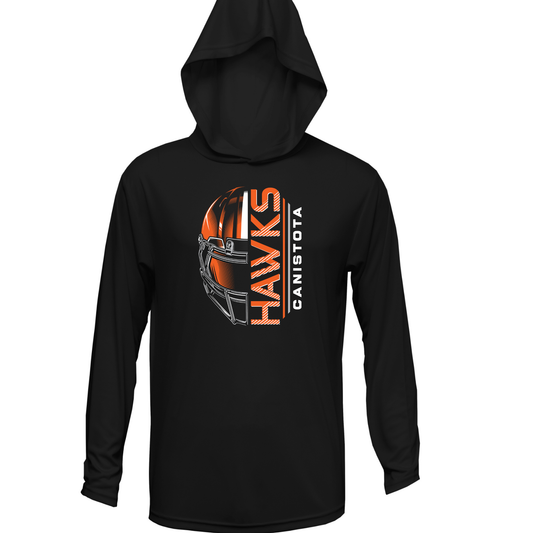 Canistota Football Adult Xtreme-Tek Long Sleeve Hood