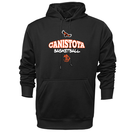 Canistota Basketball BAW Adult Pullover Hooded Sweatshirt