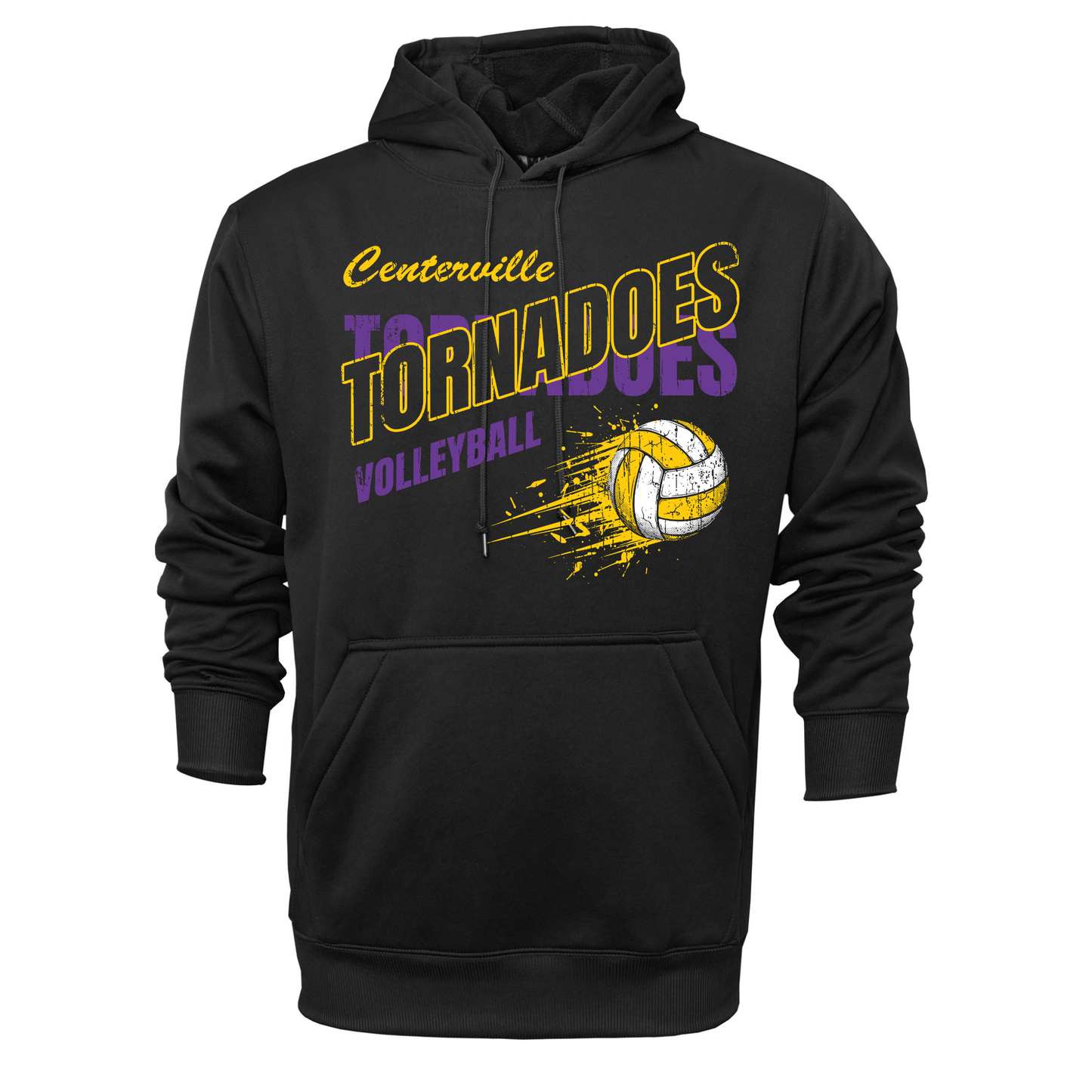 Centerville Volleyball Adult Pullover Hooded Sweatshirt