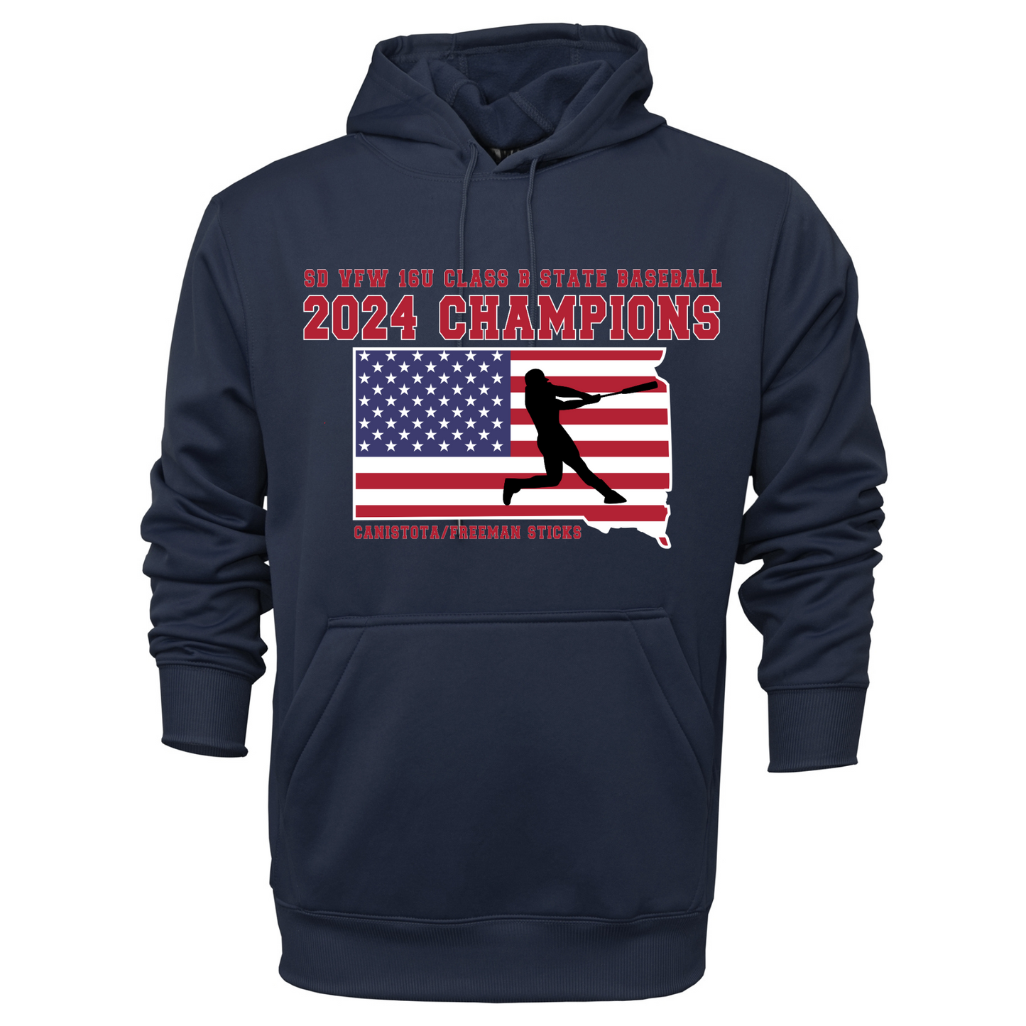 16U Sticks State Adult Pullover Hooded Sweatshirt