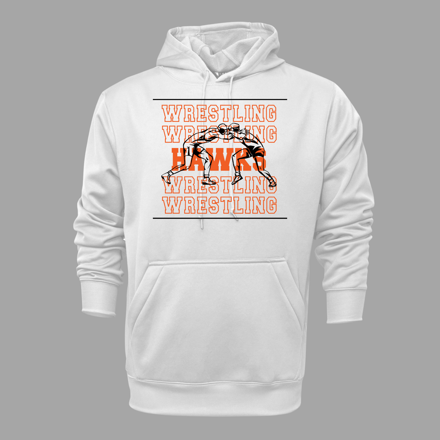 Canistota Hawks Wrestling Adult Pullover Hooded Sweatshirt