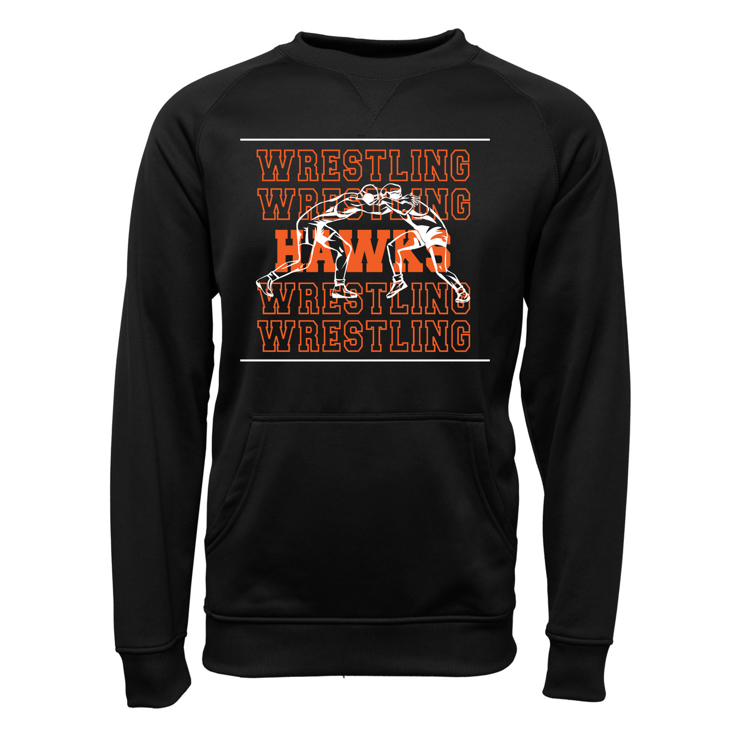 Canistota Hawks Wrestling YOUTH Pullover Crewneck Sweatshirt