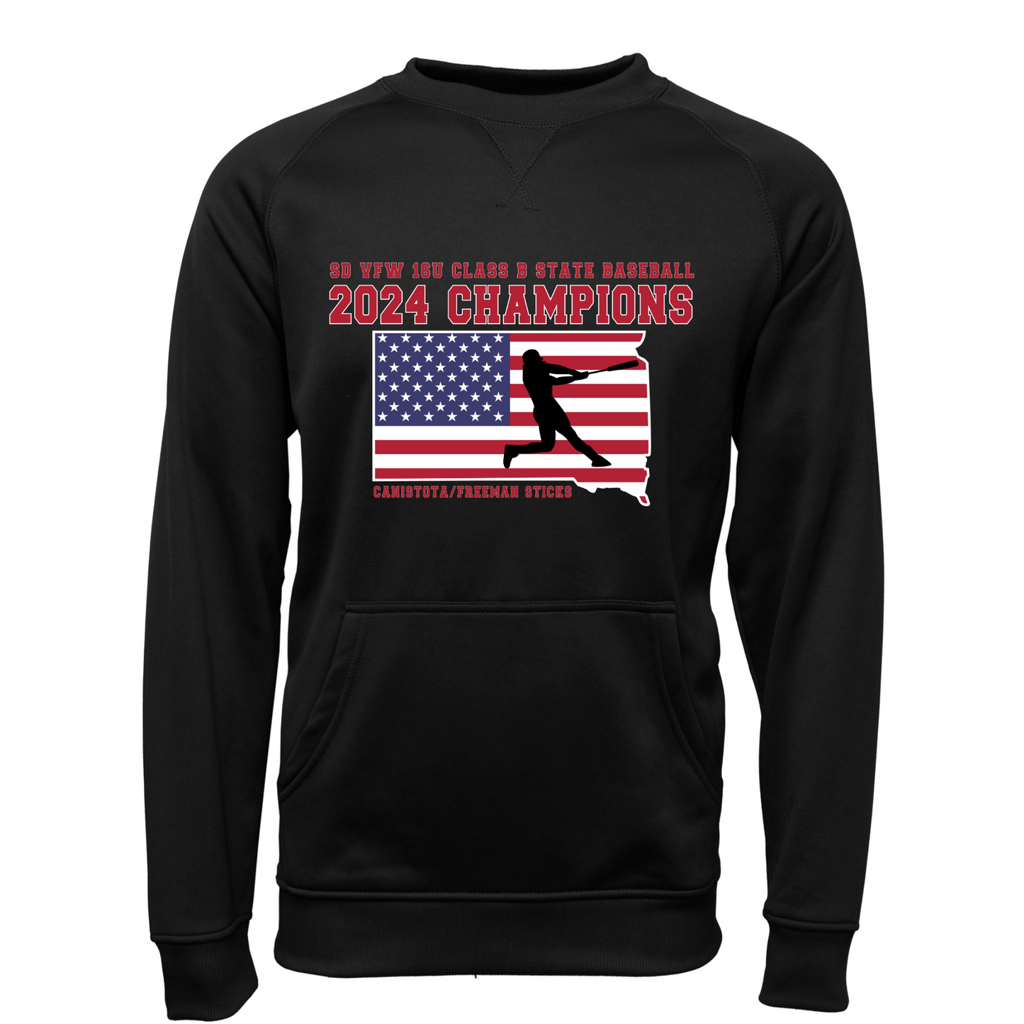 16U Sticks State Adult Pullover Crewneck Sweatshirt