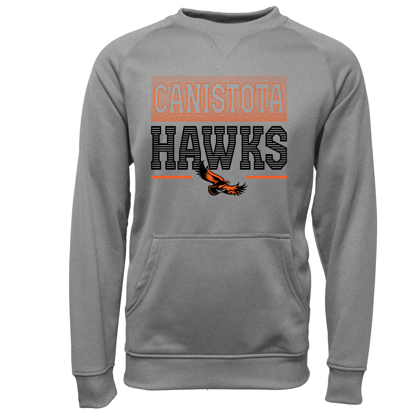 Canistota Hawks Youth Pullover Crewneck Sweatshirt