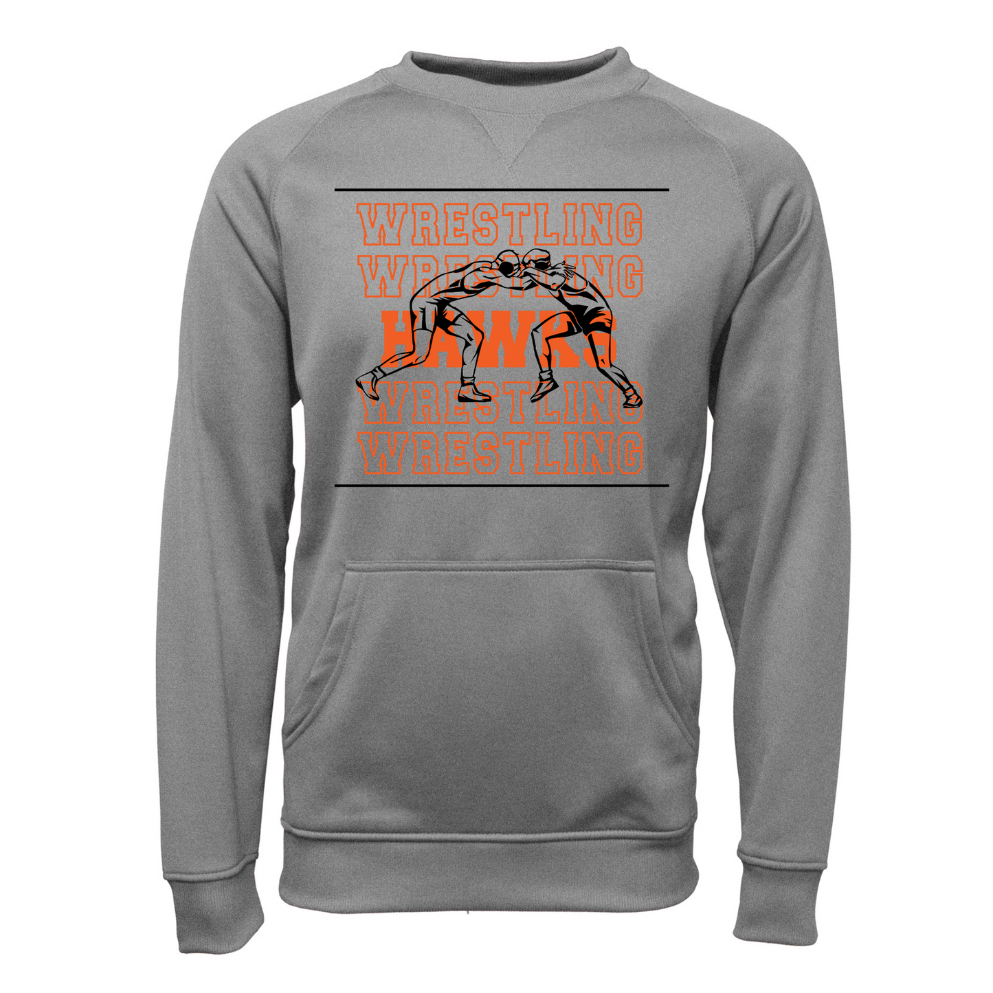 Canistota Hawks Wrestling YOUTH Pullover Crewneck Sweatshirt