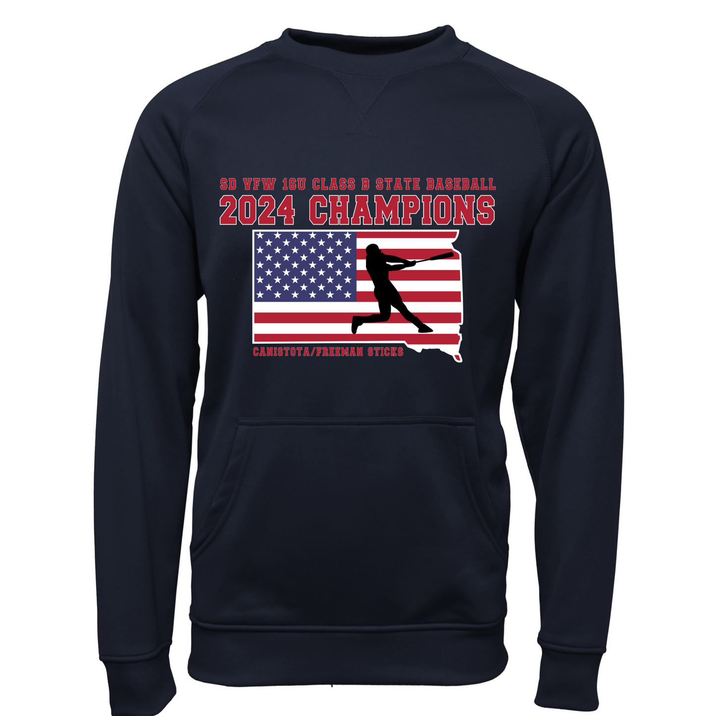 16U Sticks State Adult Pullover Crewneck Sweatshirt