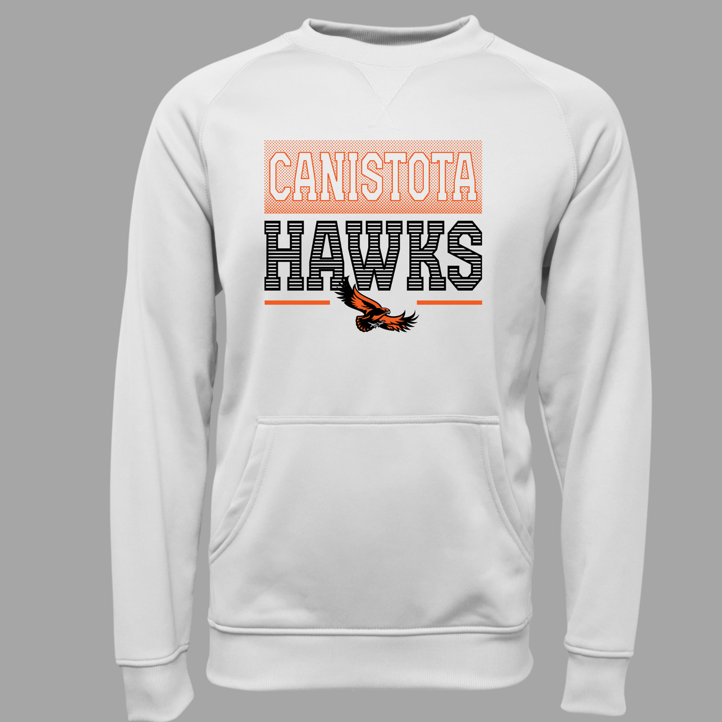 Canistota Hawks Youth Pullover Crewneck Sweatshirt