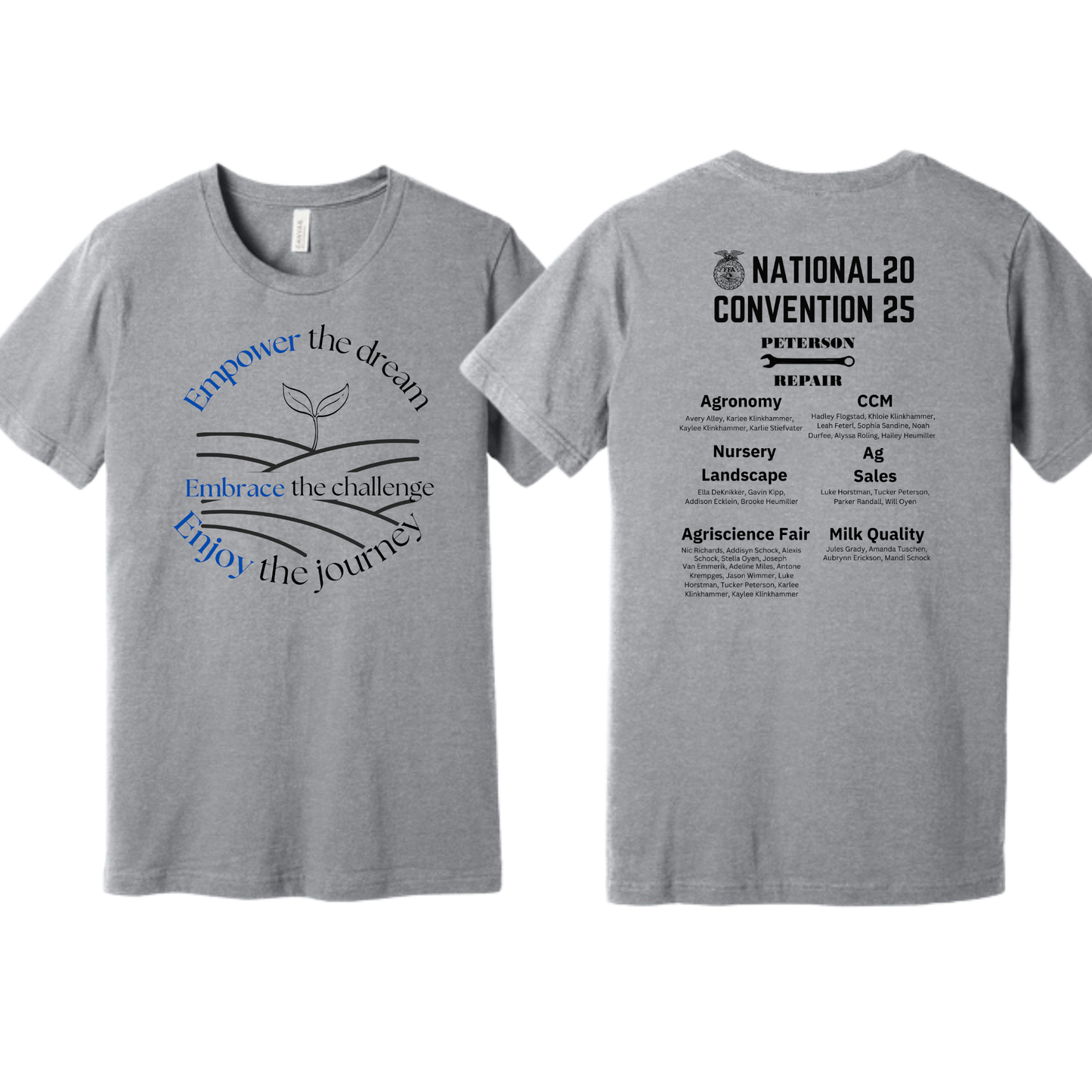 McCook Central National FFA BELLA+CANVAS® Unisex Heather CVC Short Sleeve Tee