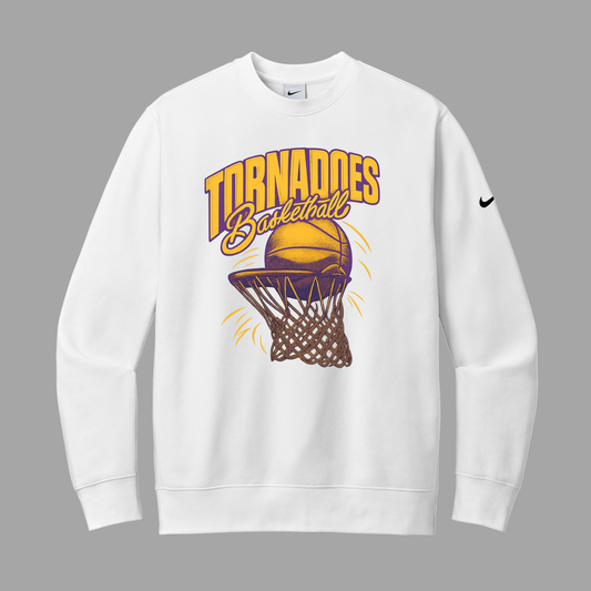 Centerville Girls Basketball Nike Club Fleece Sleeve Swoosh Crew