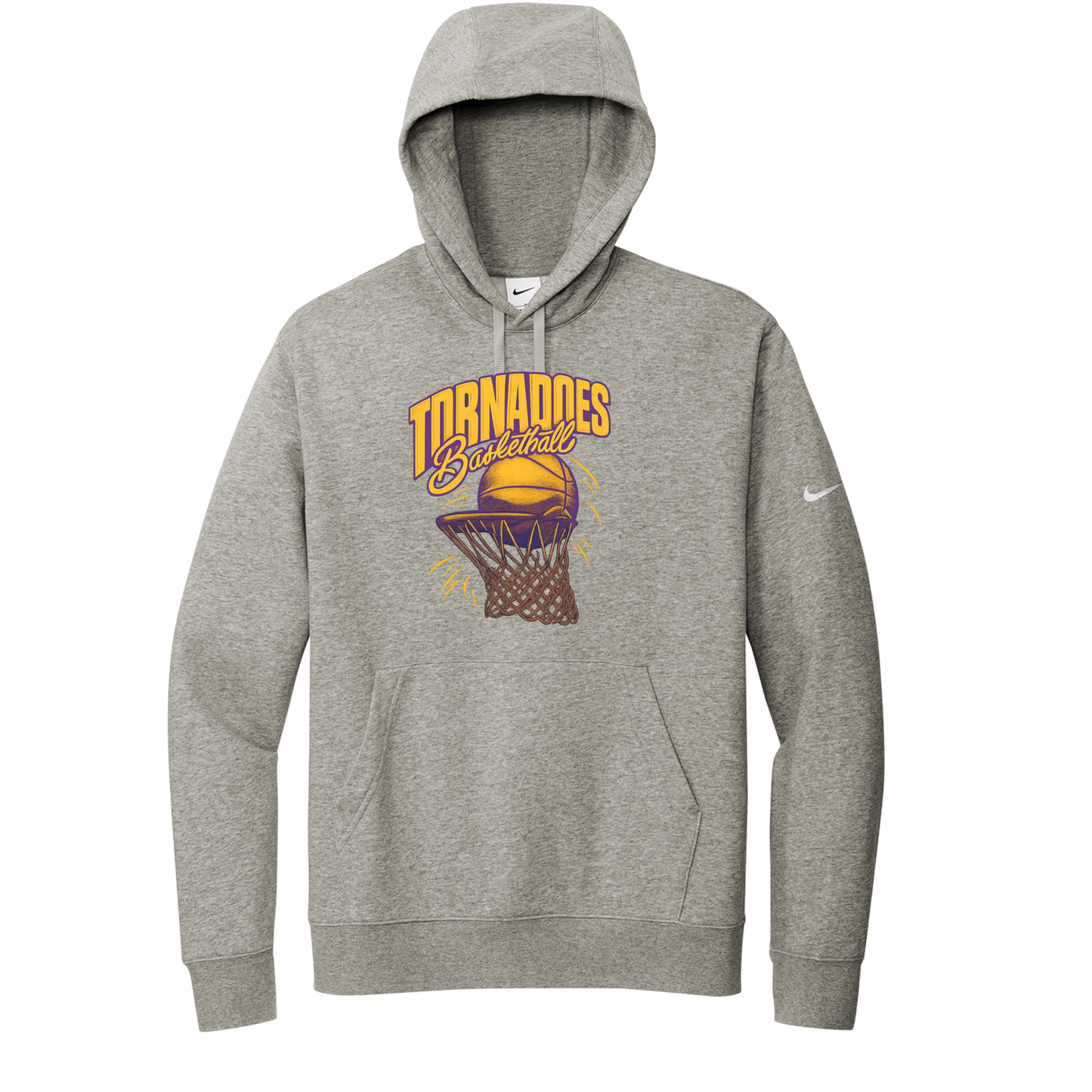 Centerville Girls Basketball Nike Club Fleece Sleeve Swoosh Pullover Hoodie