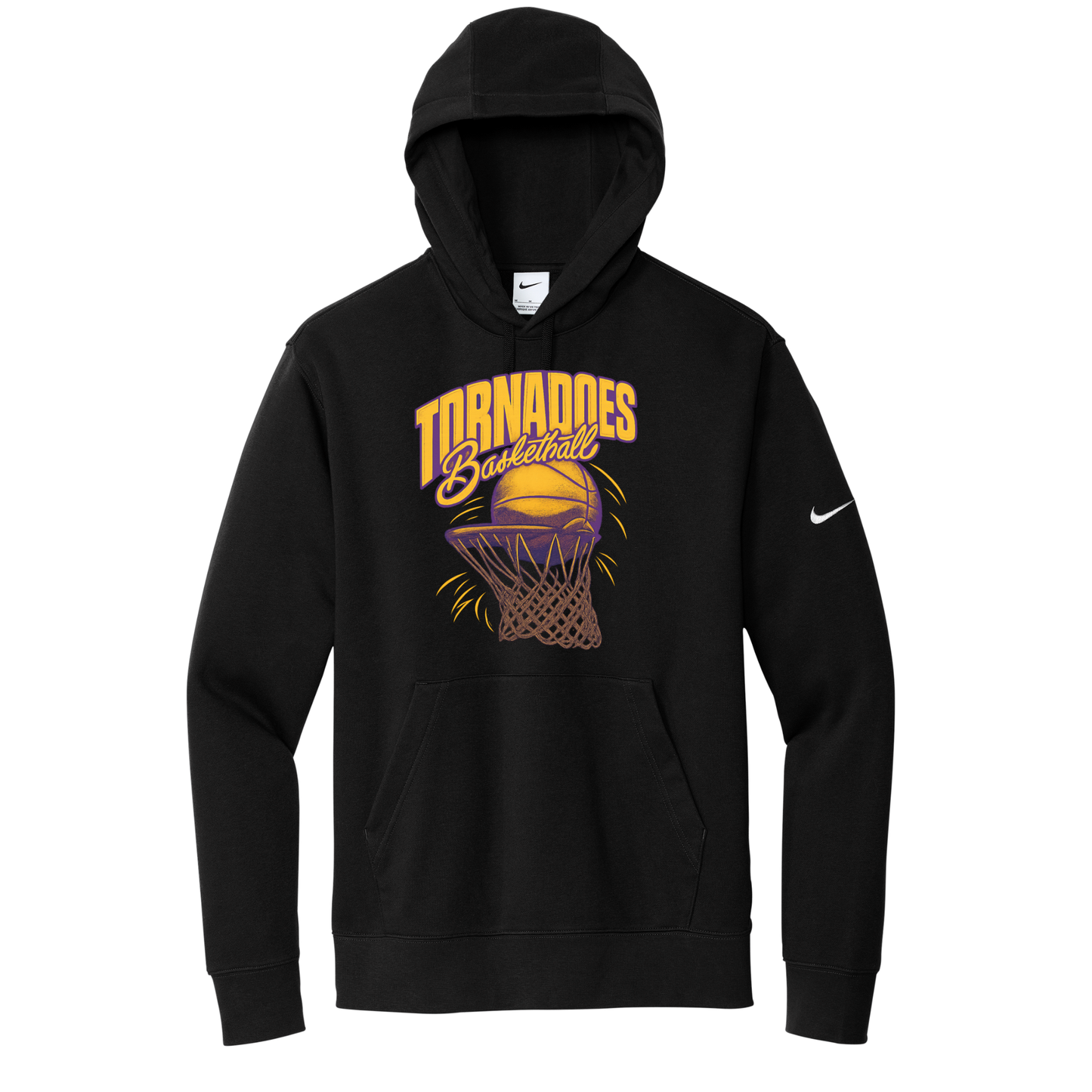 Centerville Girls Basketball Nike Club Fleece Sleeve Swoosh Pullover Hoodie
