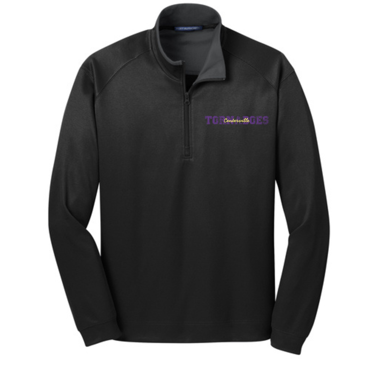 Centerville Booster Club Port Authority® Vertical Texture 1/4-Zip Pullover