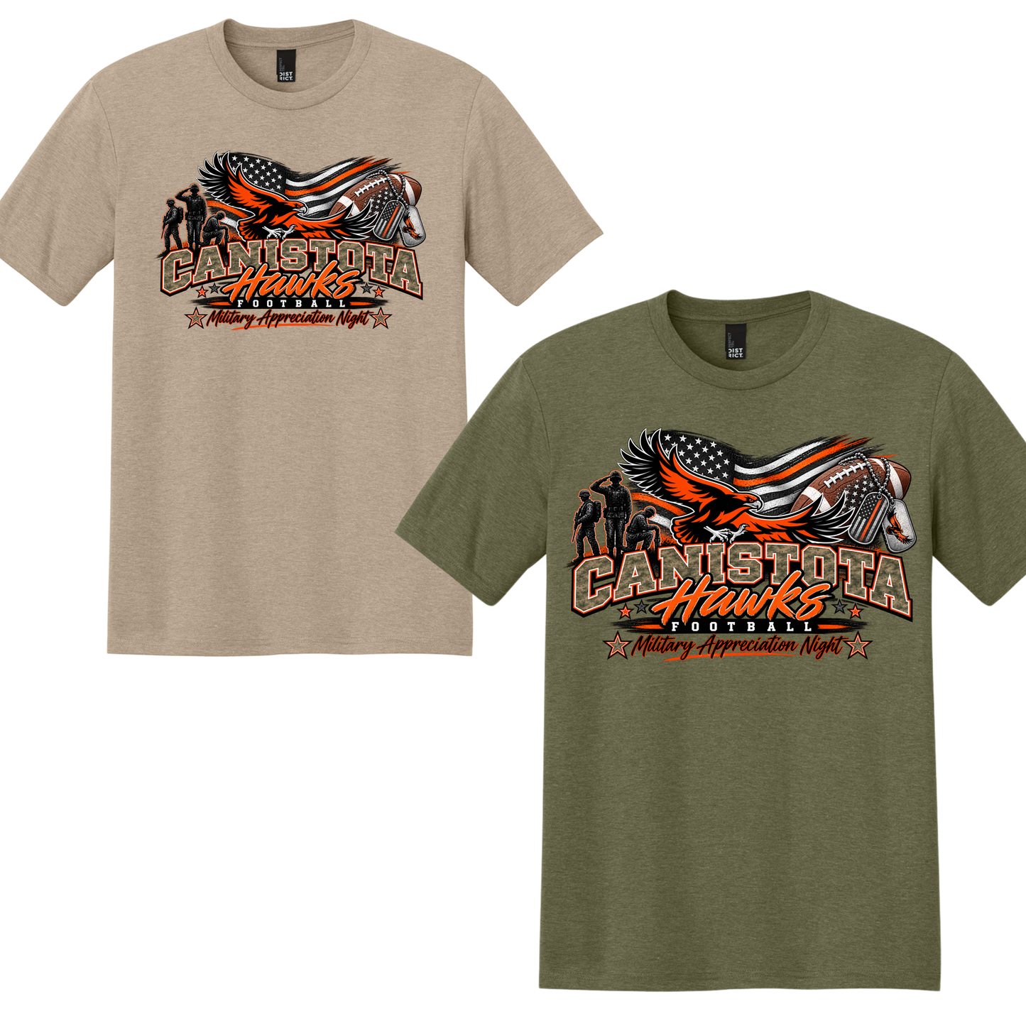 Canistota Football Military Appreciation Night Tee
