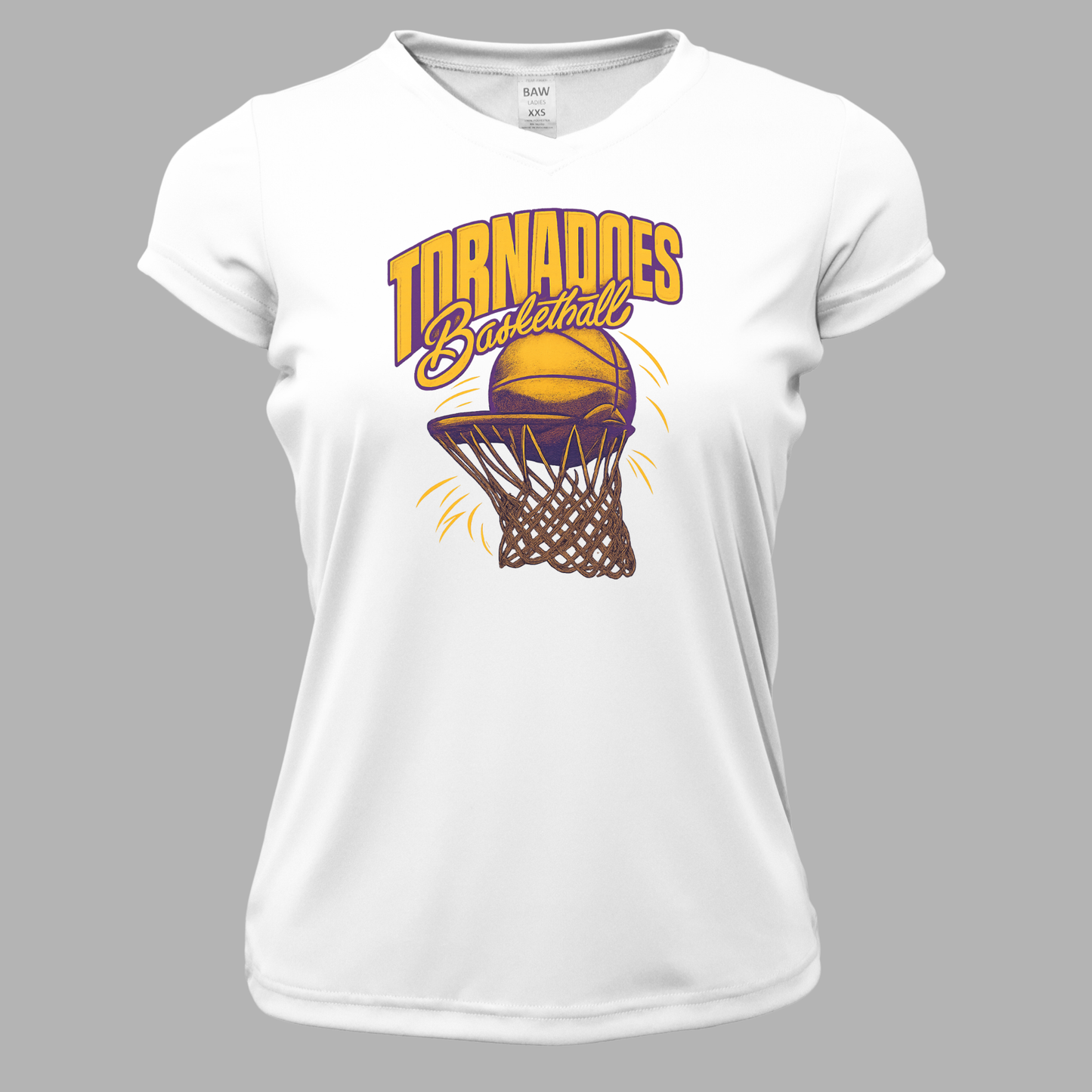 Centerville Girls Basketball Women Xtreme-Tek V-Neck Shirt