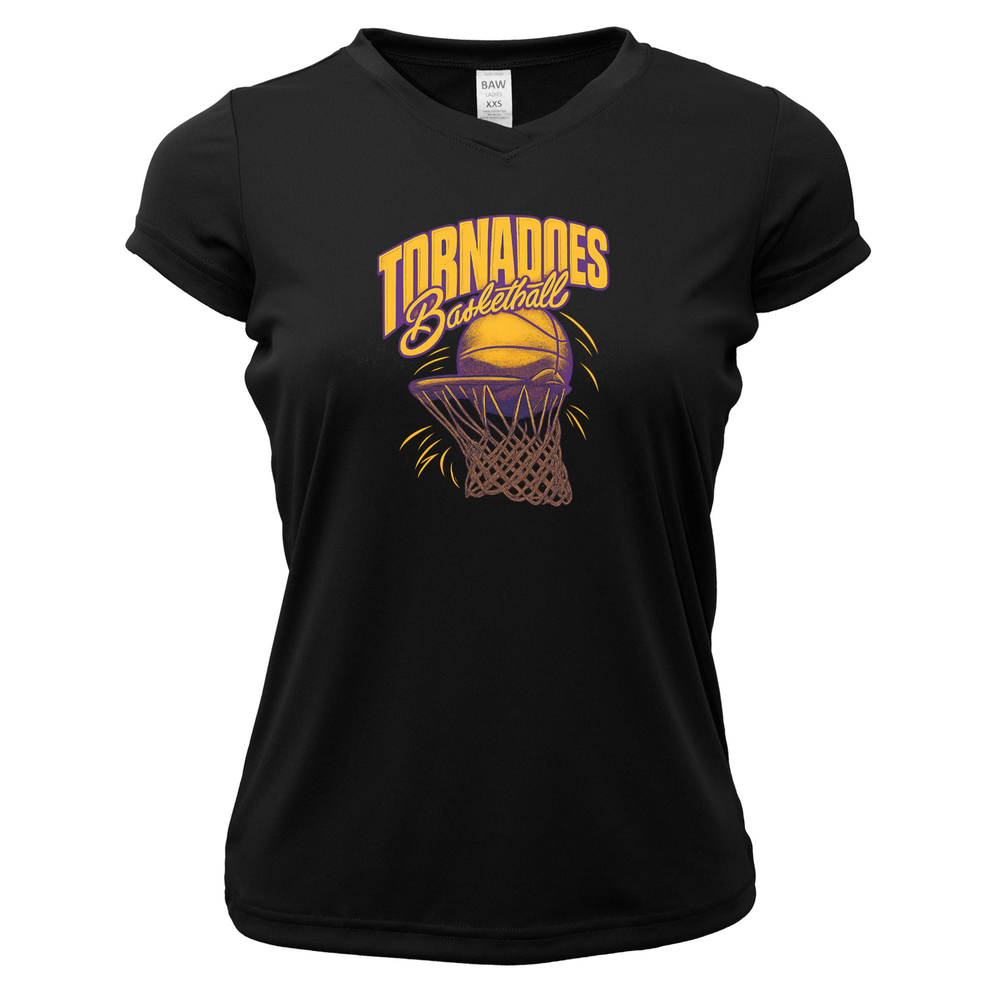 Centerville Girls Basketball Women Xtreme-Tek V-Neck Shirt