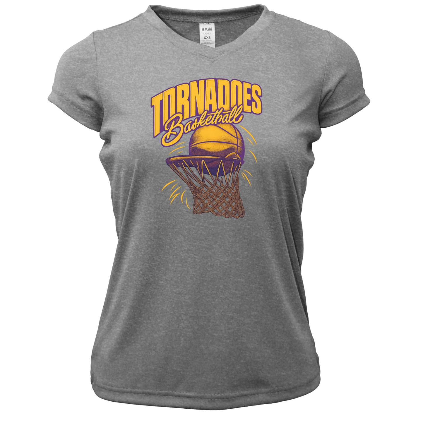 Centerville Girls Basketball Women Xtreme-Tek V-Neck Shirt