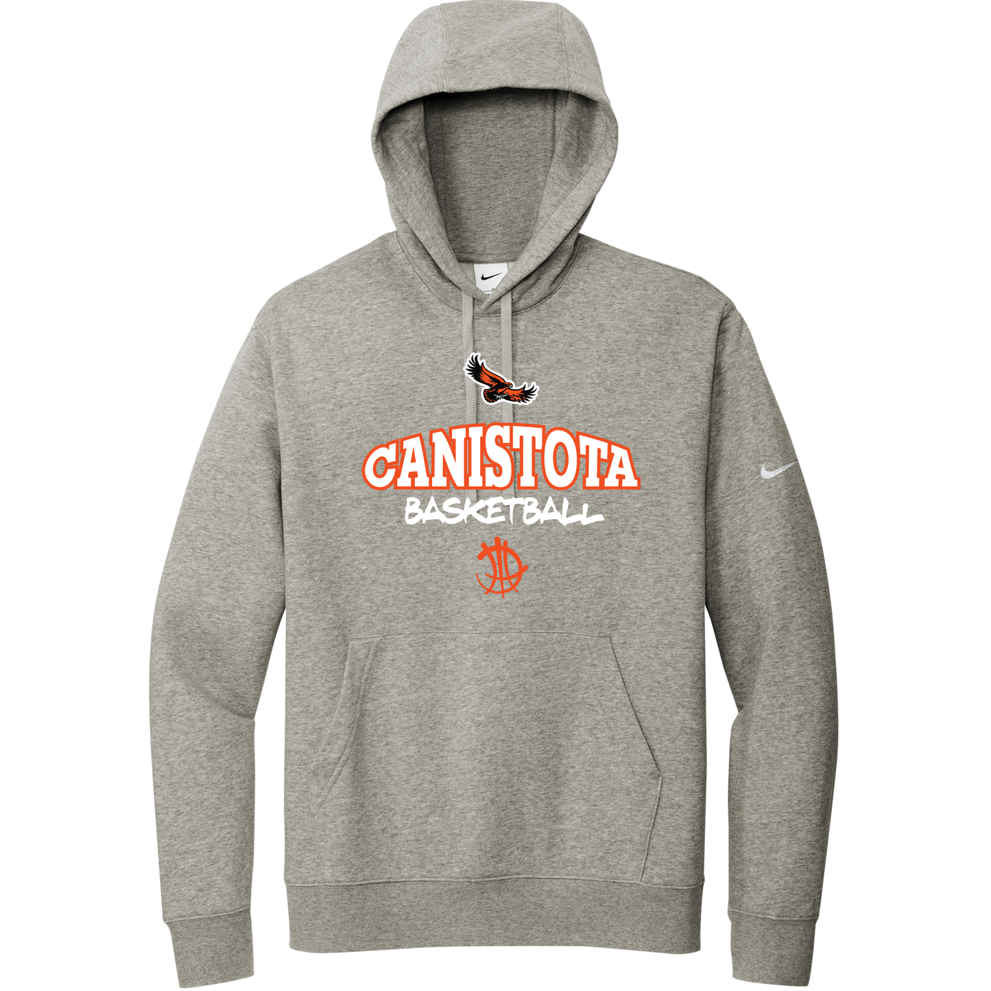 Canistota Basketball Nike Club Fleece Sleeve Swoosh Pullover Hoodie