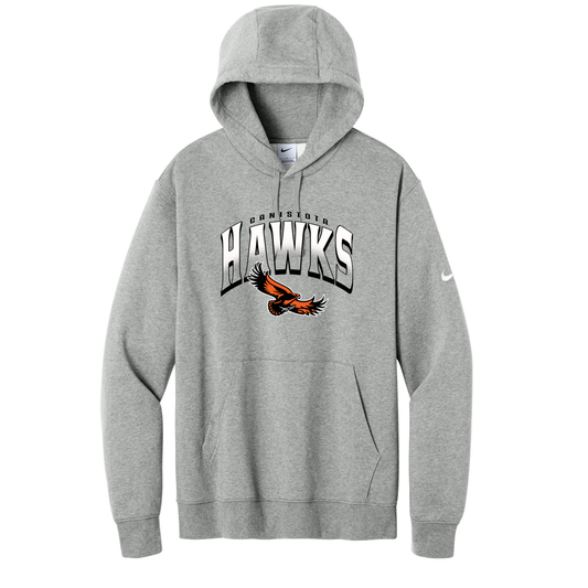 Canistota Booster Booster Club Nike Club Fleece Sleeve Swoosh Pullover Hoodie