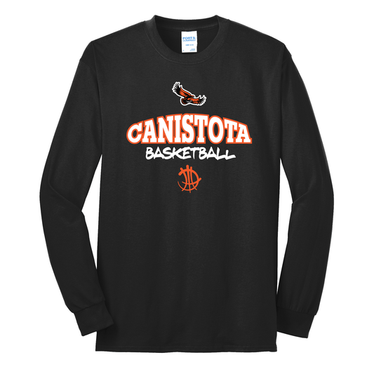 Canistota Basketball Port & Company® Tall Long Sleeve Core Blend Tee