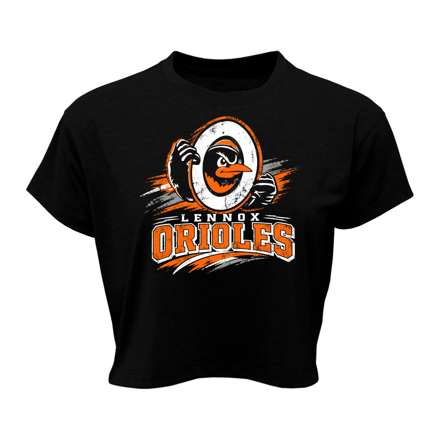 Lennox Booster Club Women Soft-Tek Blend Crop T-Shirt