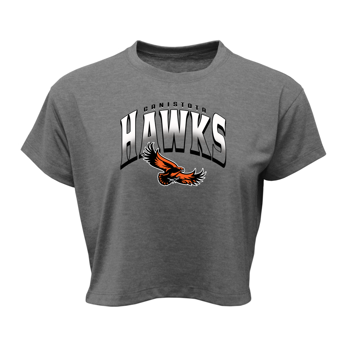 Canistota Booster Club Women Soft-Tek Blend Crop T-Shirt