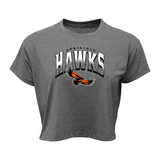 Canistota Booster Club Women Soft-Tek Blend Crop T-Shirt