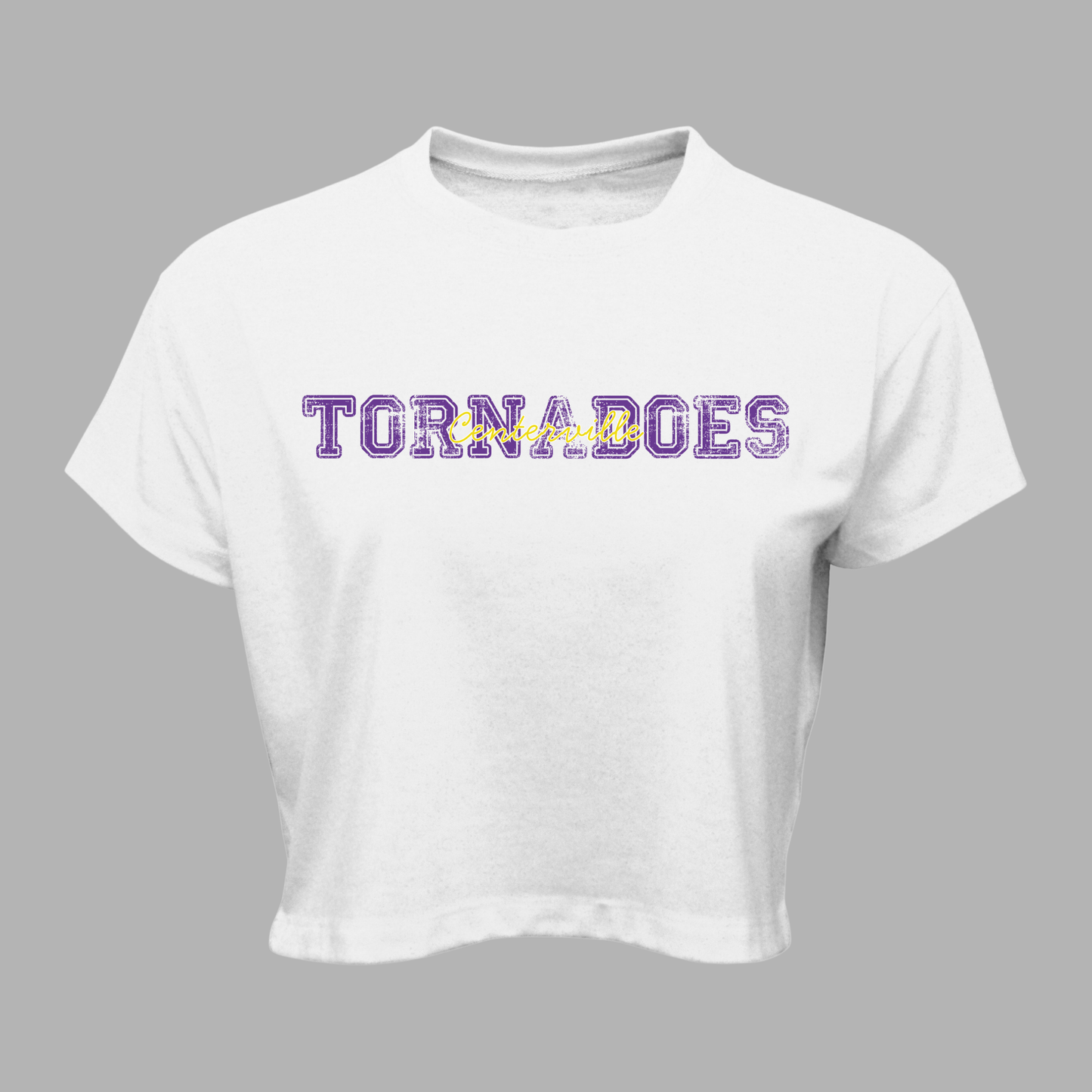 Centerville Booster Club Women Soft-Tek Blend Crop T-Shirt