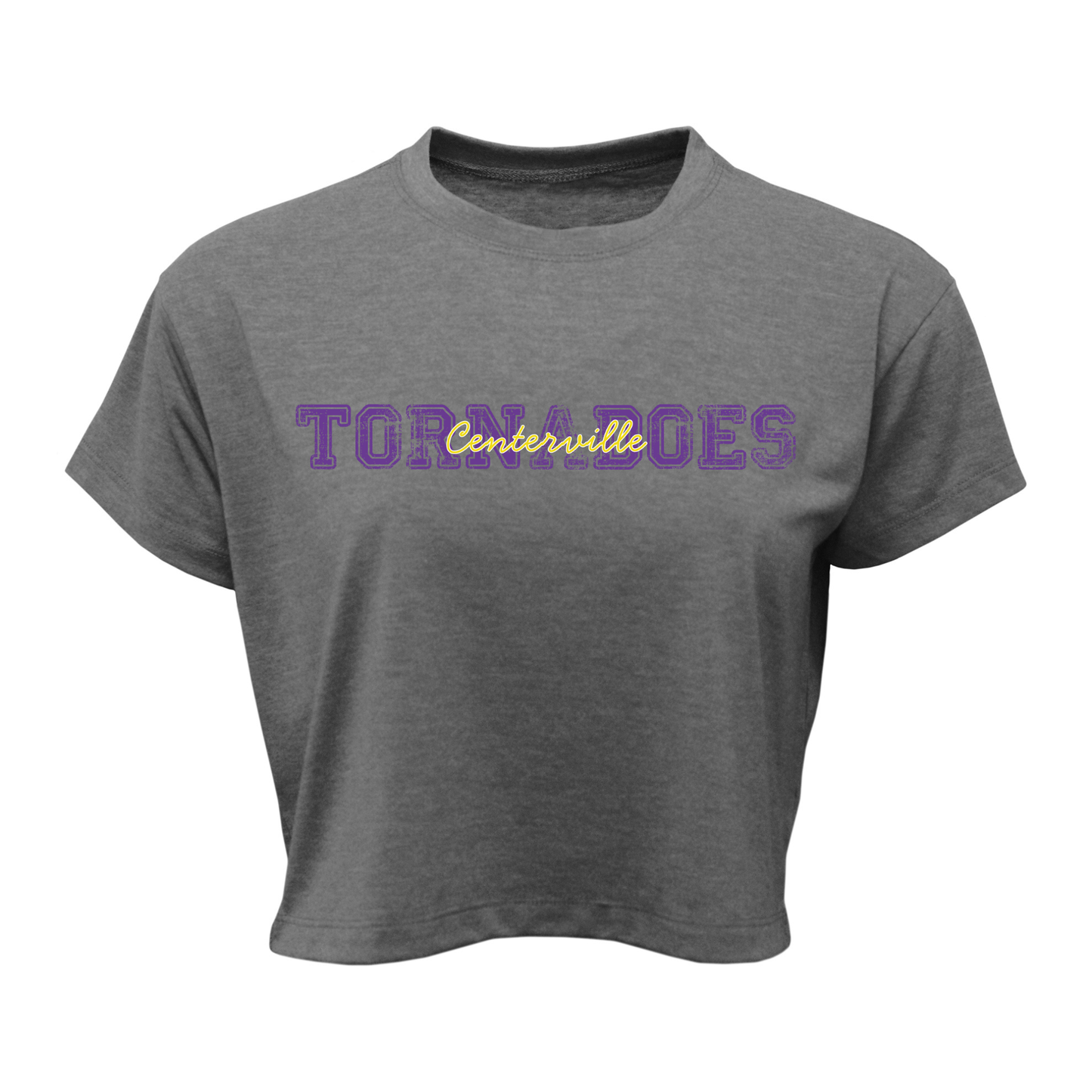 Centerville Booster Club Women Soft-Tek Blend Crop T-Shirt