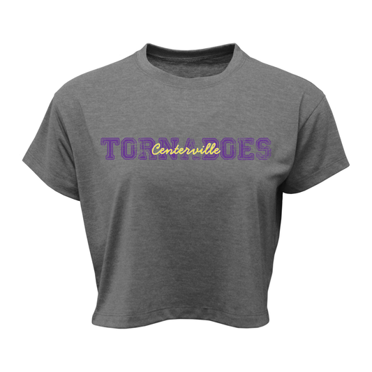 Centerville Booster Club Women Soft-Tek Blend Crop T-Shirt