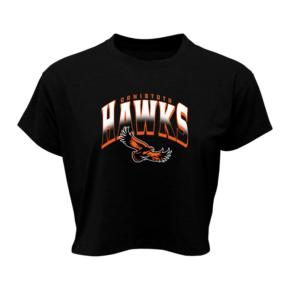 Canistota Booster Club Women Soft-Tek Blend Crop T-Shirt