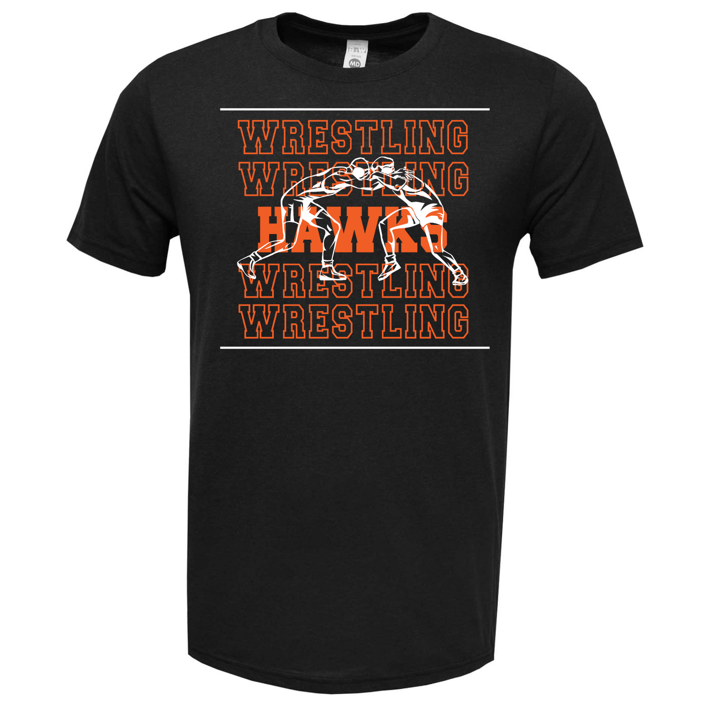 Canistota Hawks Wrestling Adult Soft-Tek Blend T-Shirt