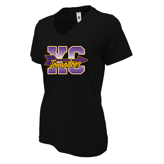 Centerville XC Women Soft-Tek Blend V-neck T-Shirt