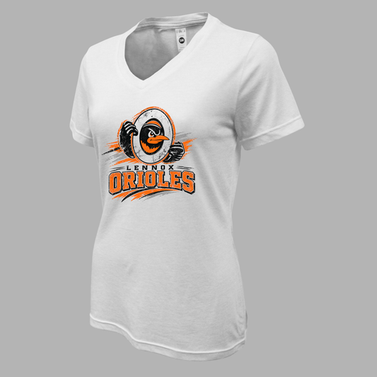 Lennox  Booster Club Women Soft-Tek Blend V-neck T-Shirt