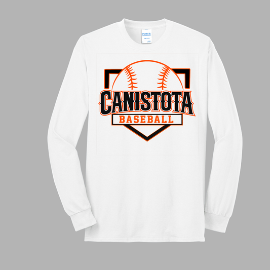 Canistota Baseball Port & Company® Tall Long Sleeve Core Blend Tee