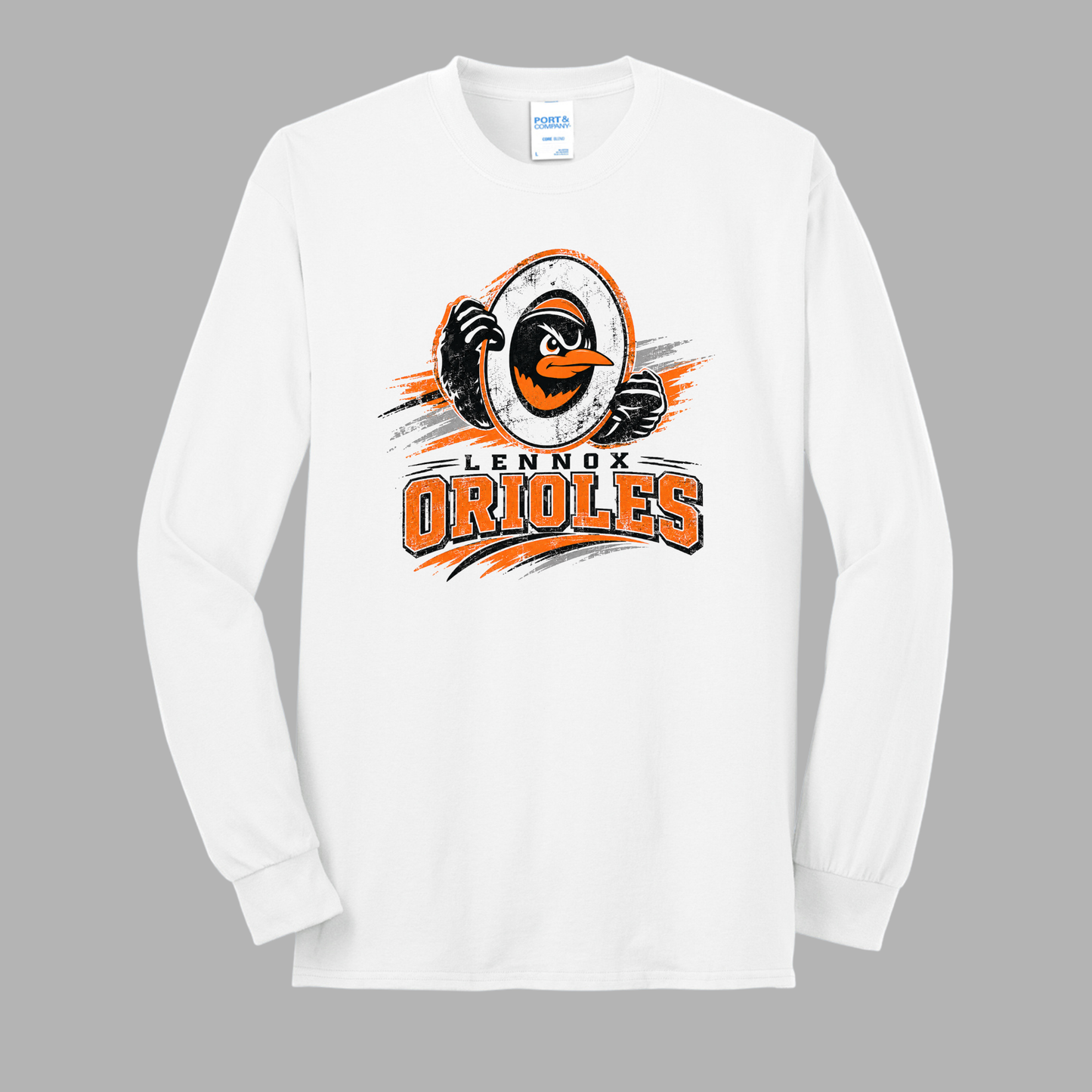 Lennox Booster Club  Port & Co™ Tall Long Sleeve Core Blend Tee