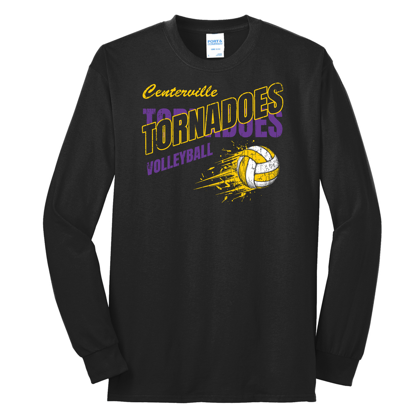Centerville Volleyball Port & Co™ Tall Long Sleeve Core Blend Tee