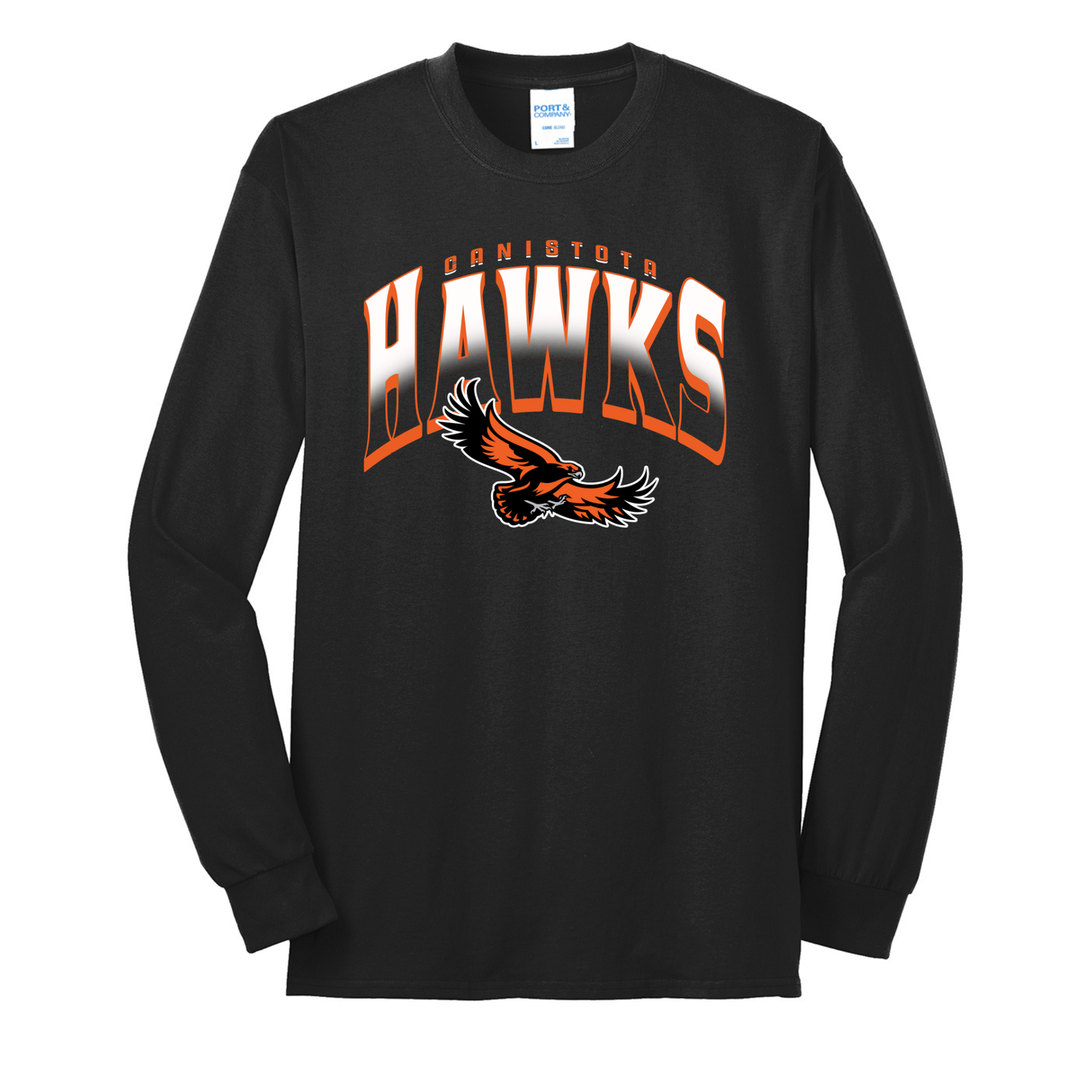 Canistota Booster Club  Port & Co™ Tall Long Sleeve Core Blend Tee