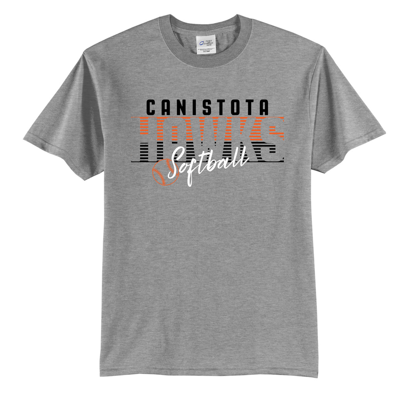 Canistota Softball Port & Company® Tall Core Blend Tee
