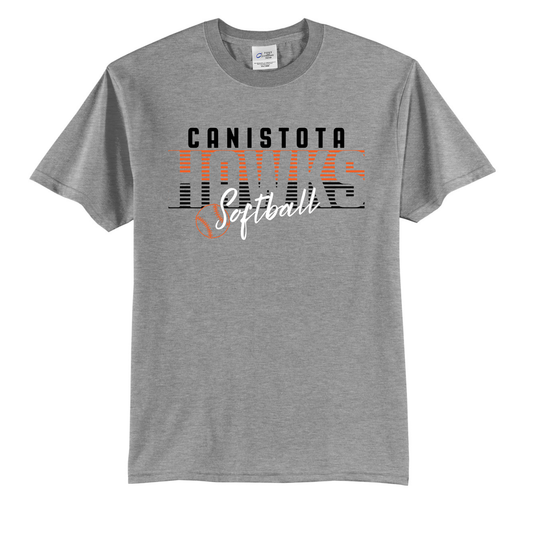 Canistota Softball Port & Company® Tall Core Blend Tee