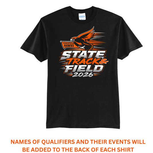 Canistota Hawks State Track & Field Port & Company® TALL Core Blend Tee