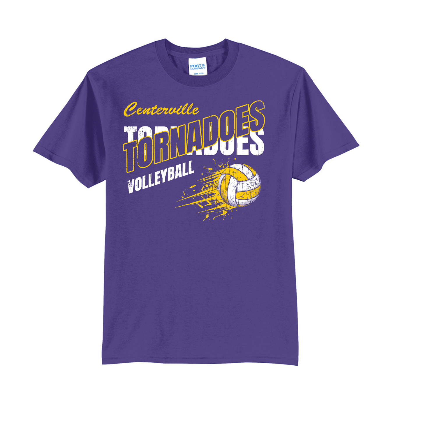 Centerville Volleyball Port & Co™ Tall Core Blend Tee