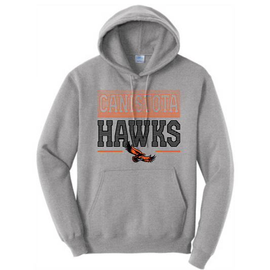 Canistota Hawks Port & Company® Youth Core Fleece Pullover Hooded Sweatshirt