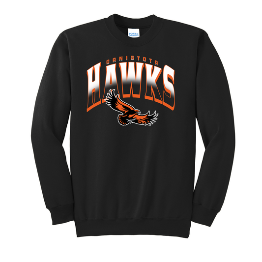 Canistota Booster Club Port & Co™ Tall Essential Fleece Crewneck Sweatshirt
