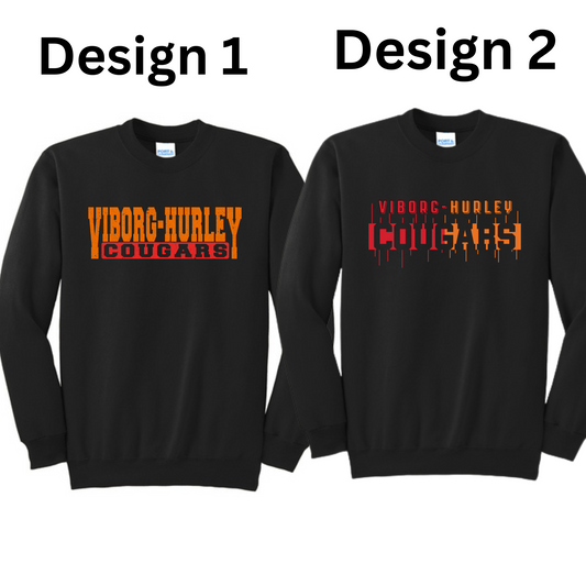 VH Booster Club Port & Co™ Tall Essential Fleece Crewneck Sweatshirt