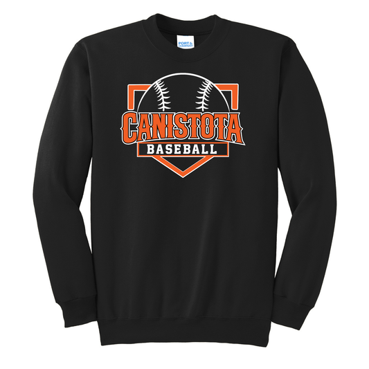 Canistota Baseball Port & Company® Tall Essential Fleece Crewneck Sweatshirt